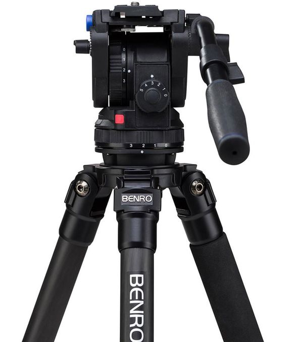 Benro Series 3 Carbon Fibre Single Tube Video Tripod with BV4H head - C373FBV4H 