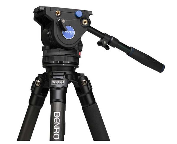 Benro Series 3 Carbon Fibre Single Tube Video Tripod with BV6H head - C373FBV6H 