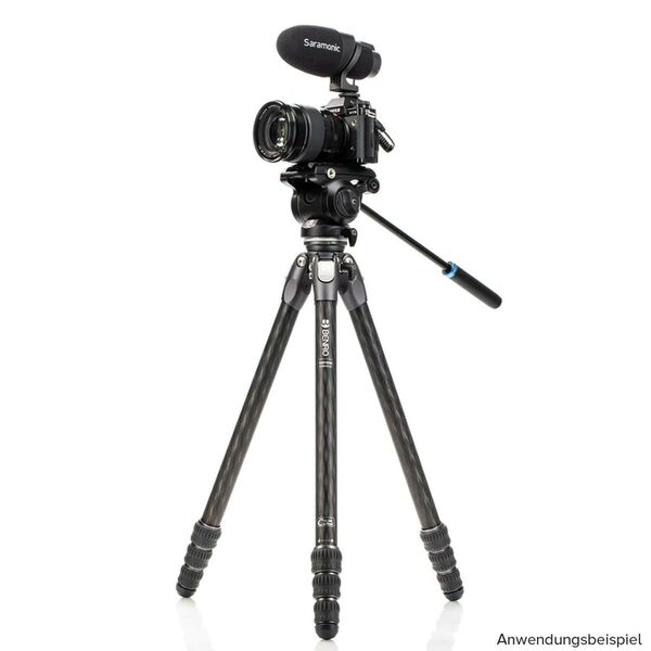 Benro Stativ Tortoise 24CLV + S4PRO Video Kit  Carbon