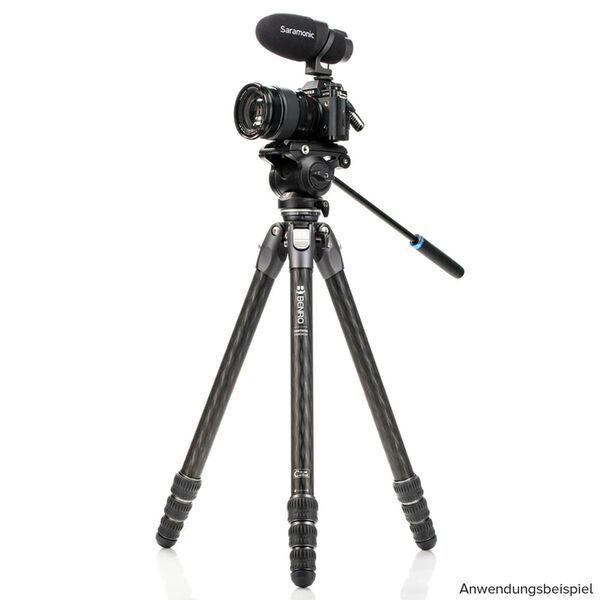 Benro Stativ Tortoise 34CLV + S4PRO Video Kit  Carbon