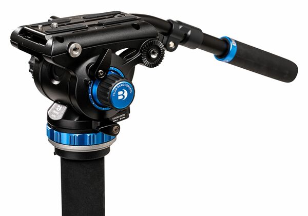 Benro Video-Einbeinstativkit Aluminium A48FD inkl. Videoneiger S6Pro und Mini-Standfuß 