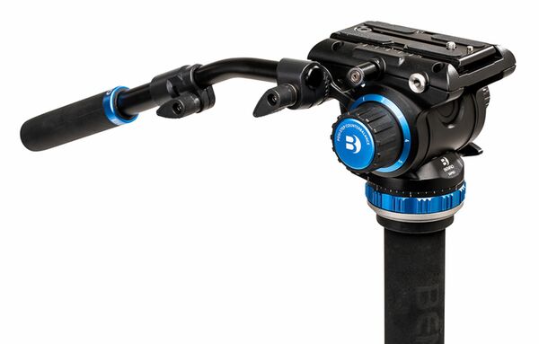 Benro Video-Einbeinstativkit Aluminium A48FD inkl. Videoneiger S6Pro und Mini-Standfuß 