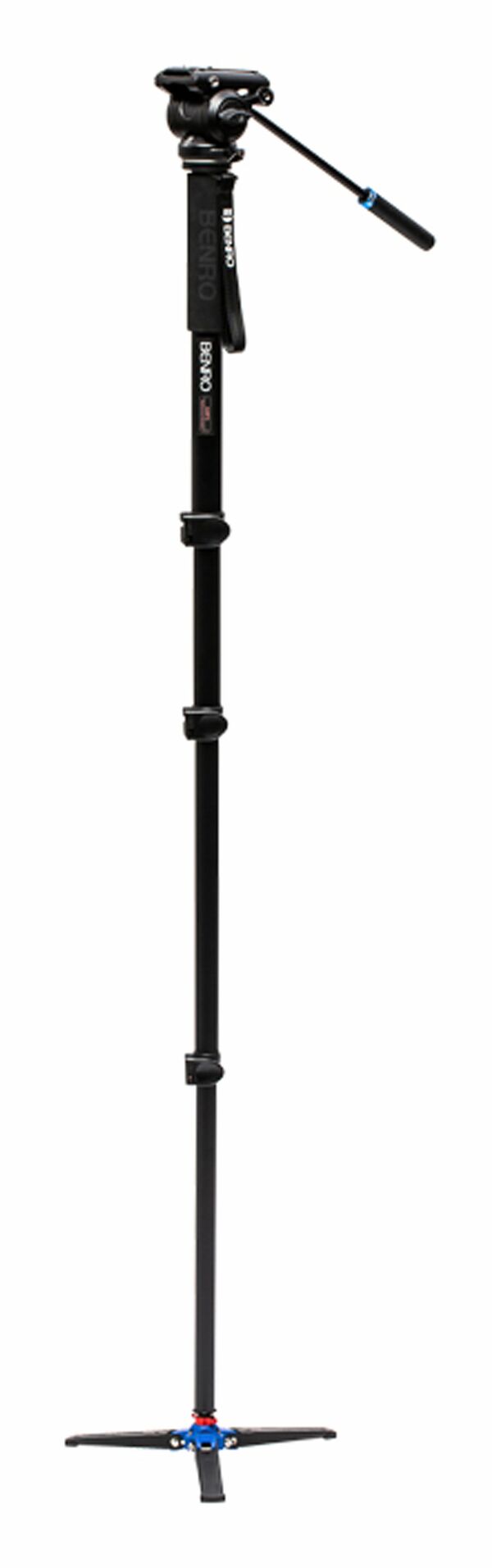 Benro Video-Einbeinstativkit Aluminium A48FD inkl. Videoneiger S4Pro und Mini-Standfuß 