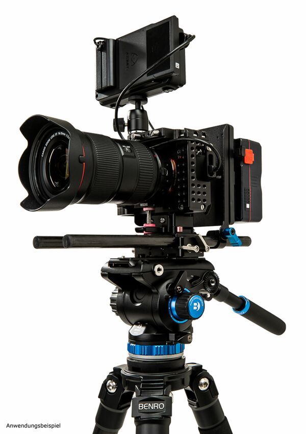 Benro Videostativkit A373F Aluminium Serie 3 inkl. Videoneiger S6Pro  75mm