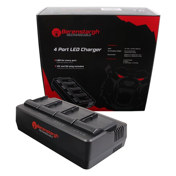 Berenstargh 4-fach Akku Ladegerät für Canon  BP-A60
