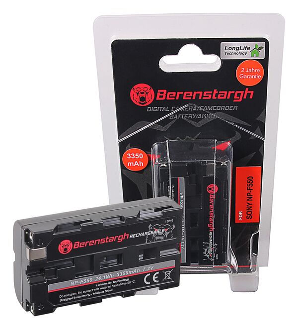 Berenstargh Akku Sony  NP-F550, 3350mAh