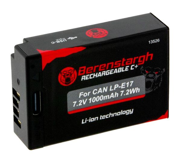 Berenstargh Akku Canon  LP-E17, 1000mAh