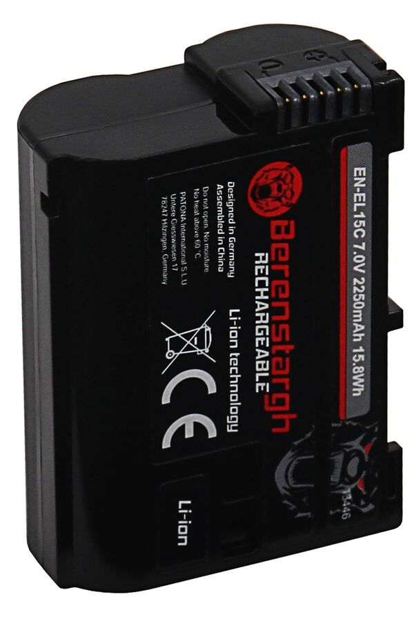 Berenstargh Akku Nikon  EN-EL15C, 2250mAh, 7.2V