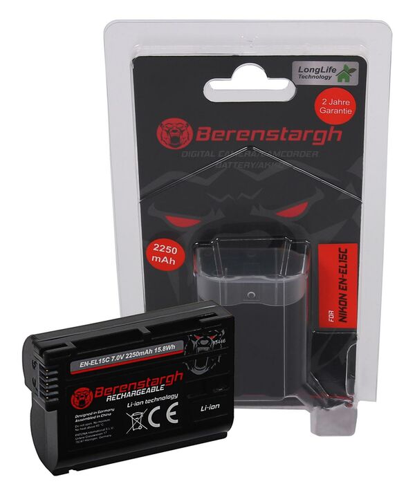 Berenstargh Akku Nikon  EN-EL15C, 2250mAh, 7.2V