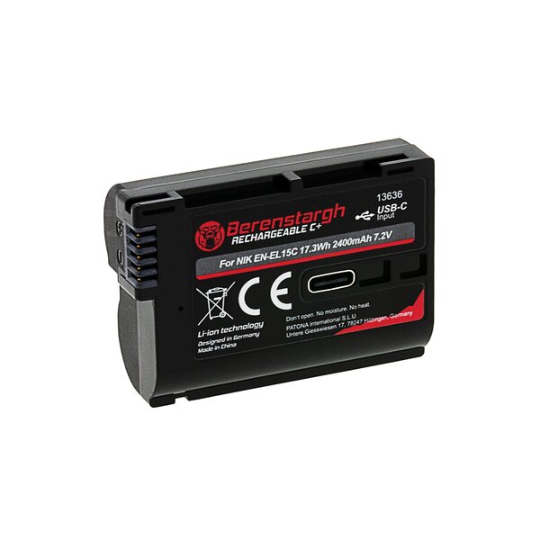 Berenstargh Akku Nikon EN-EL15C 2400mAh USB-C Input 