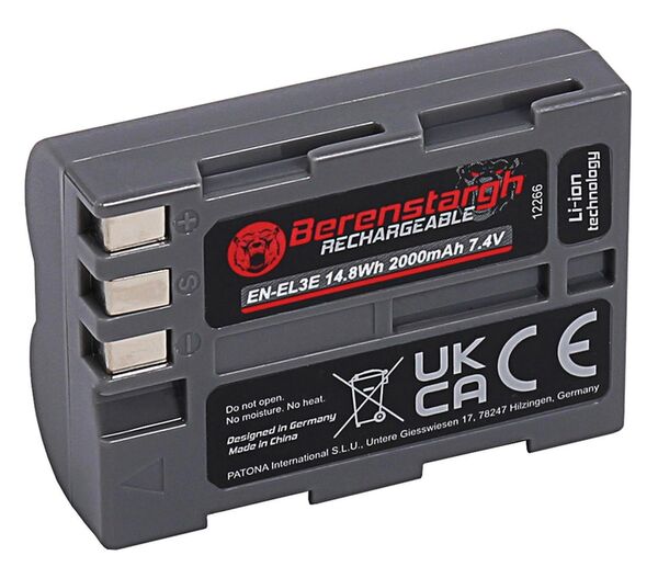 Berenstargh Akku Nikon  EN-EL3E, 2000mAh