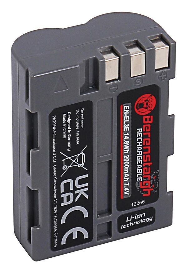 Berenstargh Akku Nikon  EN-EL3E, 2000mAh