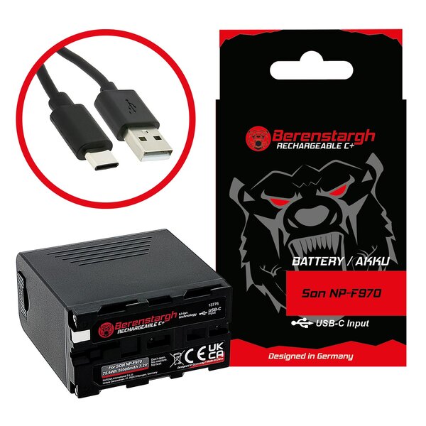 Berenstargh Akku Sony  NP-F970 10500mAh