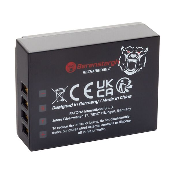 Berenstargh Battery f. Fuji NP-W126S, 1050mAh, 7.2V, USB-C Input 