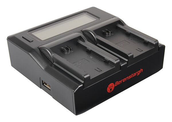 Berenstargh Dual LCD Ladegerät Fuji  NP-W235, 8.4V