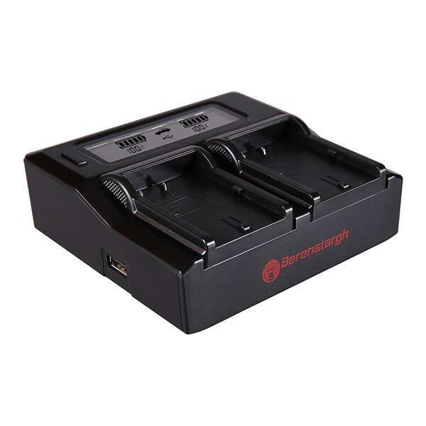 Berenstargh Dual LCD Ladegerät Canon  BP-511/BP-512A/BP-535, 8.4V