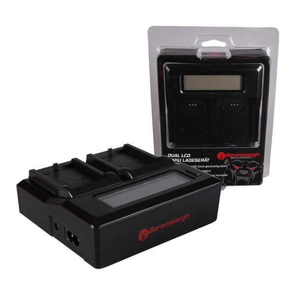 Berenstargh Dual LCD Ladegerät Canon  LP-E5, 8.4V