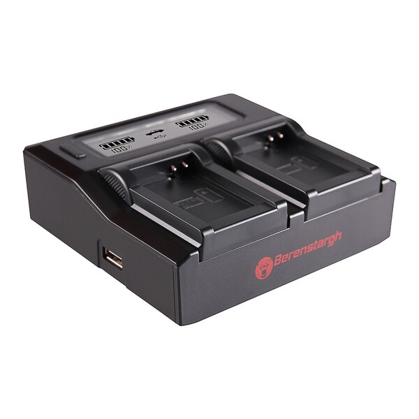 Berenstargh Dual LCD Ladegerät Canon  NB-10L, 8.4V