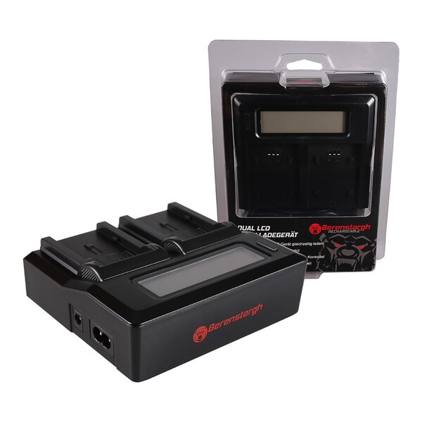 Berenstargh Dual LCD Ladegerät Canon  NB-2L/NB-2L12/14, 8.4V