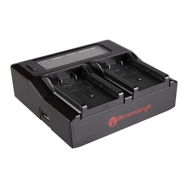 Berenstargh Dual LCD Ladegerät Canon  NB-2L/NB-2L12/14, 8.4V