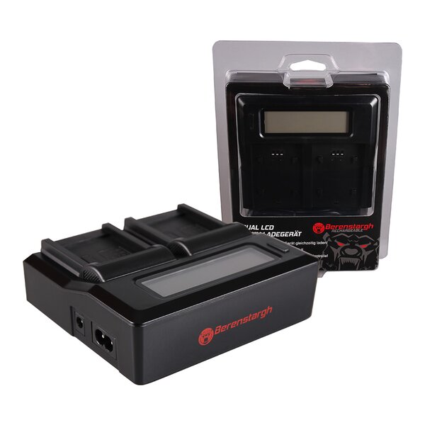 Berenstargh Dual LCD Ladegerät Canon  NB-4L/NB-5L, 4.2V