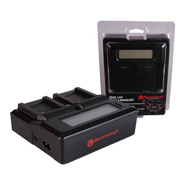 Berenstargh Dual LCD Ladegerät Canon  NB-7L, 8.4V