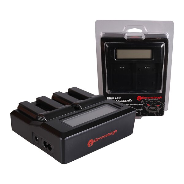 Berenstargh Dual LCD Ladegerät Canon  NB-9L, 4.2V