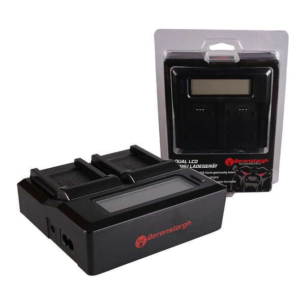 Berenstargh Dual LCD Ladegerät Canon  SLB-10A/NB-6L, 4.2V