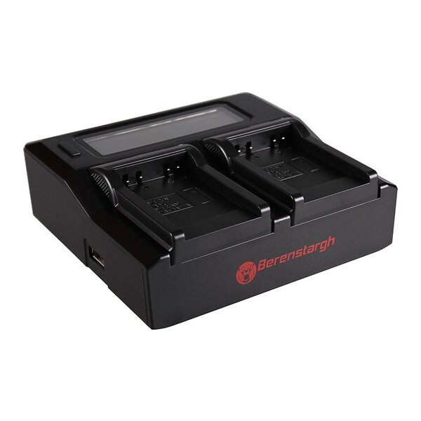 Berenstargh Dual LCD Ladegerät Canon  SLB-10A/NB-6L, 4.2V