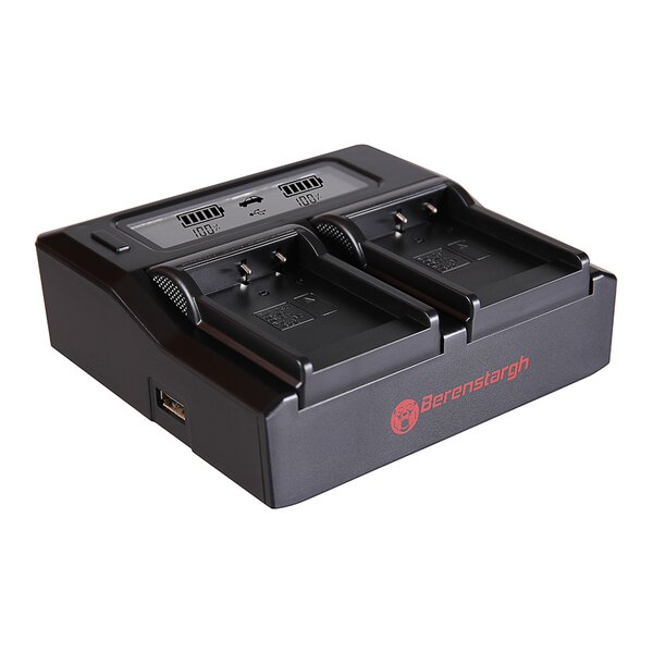 Berenstargh Dual LCD Ladegerät Casio  NP-110, 4.2V
