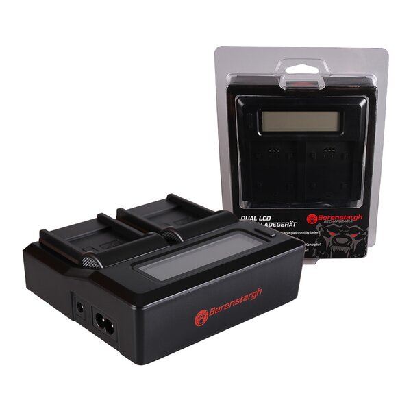 Berenstargh Dual LCD Ladegerät Casio  NP-40, 4.2V