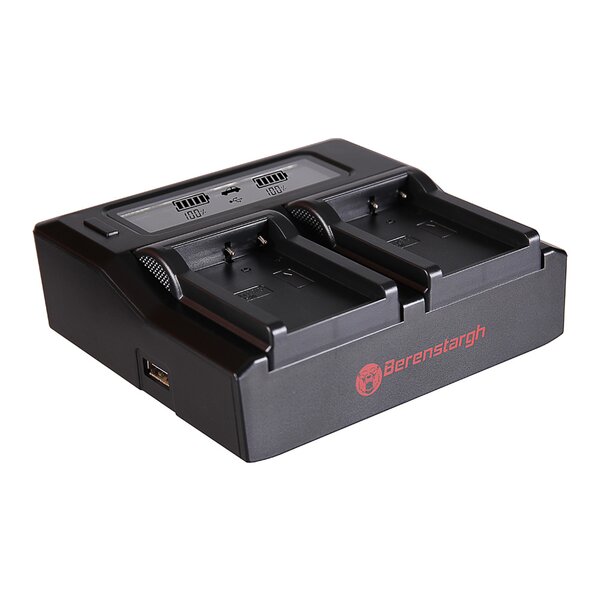 Berenstargh Dual LCD Ladegerät Casio  NP-90, 4.2V