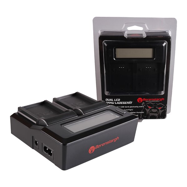 Berenstargh Dual LCD Ladegerät Drifc CFXDC02, 4.2V 