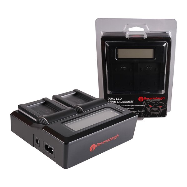 Berenstargh Dual LCD Ladegerät Fuji  NP-85, 4.2V