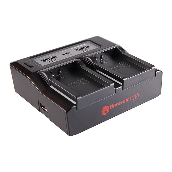 Berenstargh Dual LCD Ladegerät Garmin P11P15-04-N02, 4.2V 