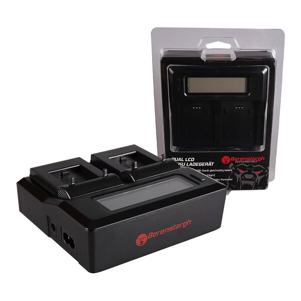 Berenstargh Dual LCD Ladegerät GoPro  AHDBT-301 AHDBT-302, 4.2V