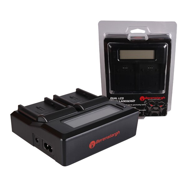Berenstargh Dual LCD Ladegerät JVC  BN-VF707U/VF714U/VF733U, 8.4V