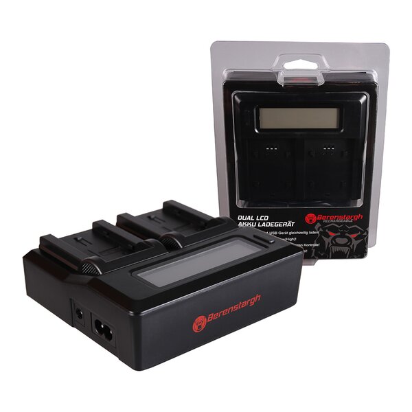 Berenstargh Dual LCD Ladegerät JVC  BN-VF808U/VF815U/VF823U/VF908U, 8.4V