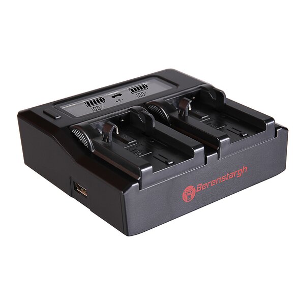 Berenstargh Dual LCD Ladegerät Kodak  Klic-8000/DB-50, 4.2V