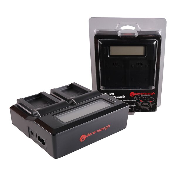 Berenstargh Dual LCD Ladegerät Nikon  EN-EL24, 7.2V