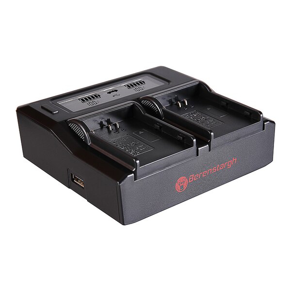 Berenstargh Dual LCD Ladegerät Nikon  EN-EL3/EN-EL3e/FNP-150/BLM5, 8.4V