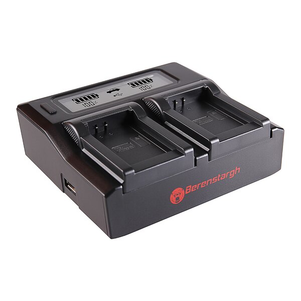 Berenstargh Dual LCD Ladegerät Oregon ICP103446, 4.2V 