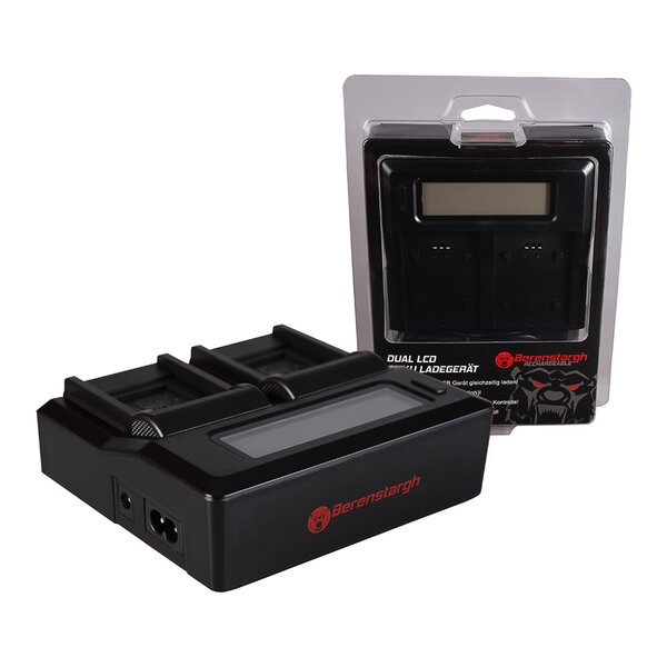 Berenstargh Dual LCD Ladegerät Panasonic  CGA-S007E/FNP-70/IA-BH125C, 4.2V