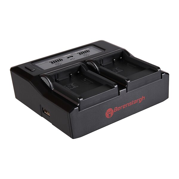 Berenstargh Dual LCD Ladegerät Panasonic  DMW-BCF10E/BCG10, 4.2V