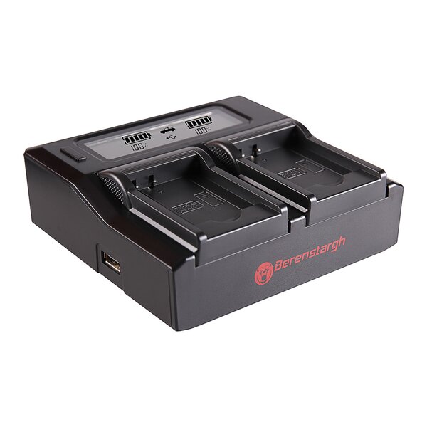 Berenstargh Dual LCD Ladegerät Panasonic  DMW-BCK7, 4.2V