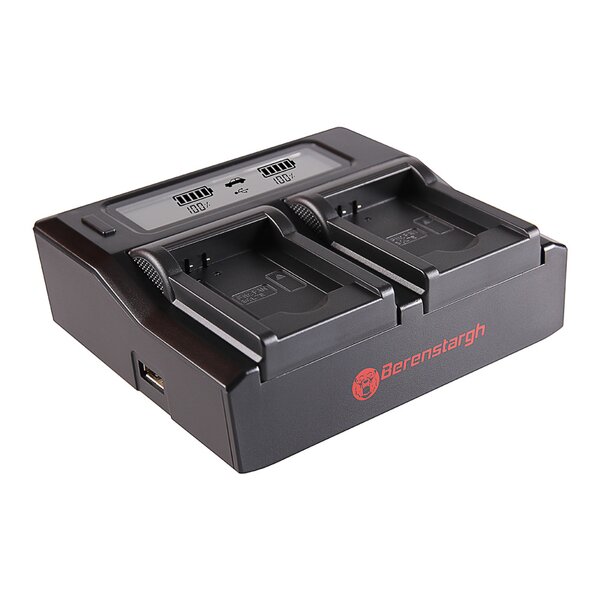 Berenstargh Dual LCD Ladegerät Panasonic  DMW-BCL7, 4.2V