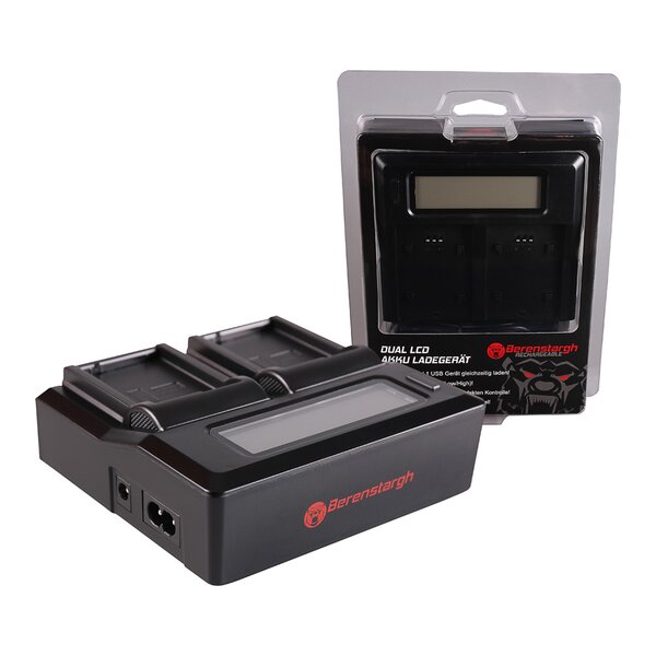 Berenstargh Dual LCD Ladegerät Panasonic  DMW-BLD10, 8.4V