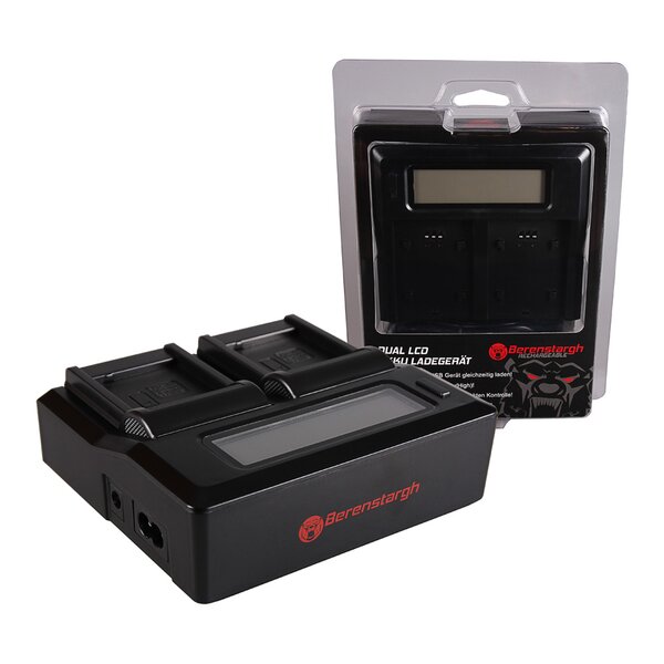 Berenstargh Dual LCD Ladegerät Panasonic  DMW-BLE9E BHL7E, 8.4V