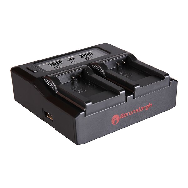 Berenstargh Dual LCD Ladegerät Pentax  D-LI88, 4.2V