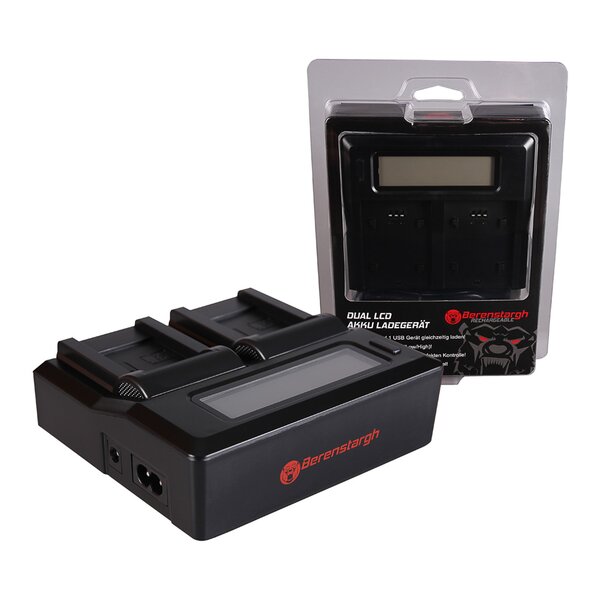 Berenstargh Dual LCD Ladegerät Samsung  BP-70A, 4.2V